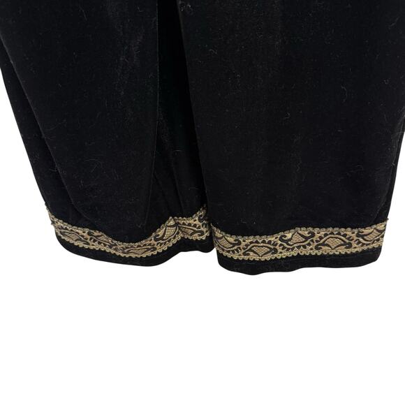 Coldwater Creek Women Velour Overalls Size MP Whimsigoth Boho 90s Indie Grunge - Picture 4 of 9